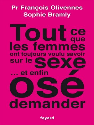 cover image of Tout ce que les femmes ont toujours voulu savoir sur le sexe... et enfin osé demander